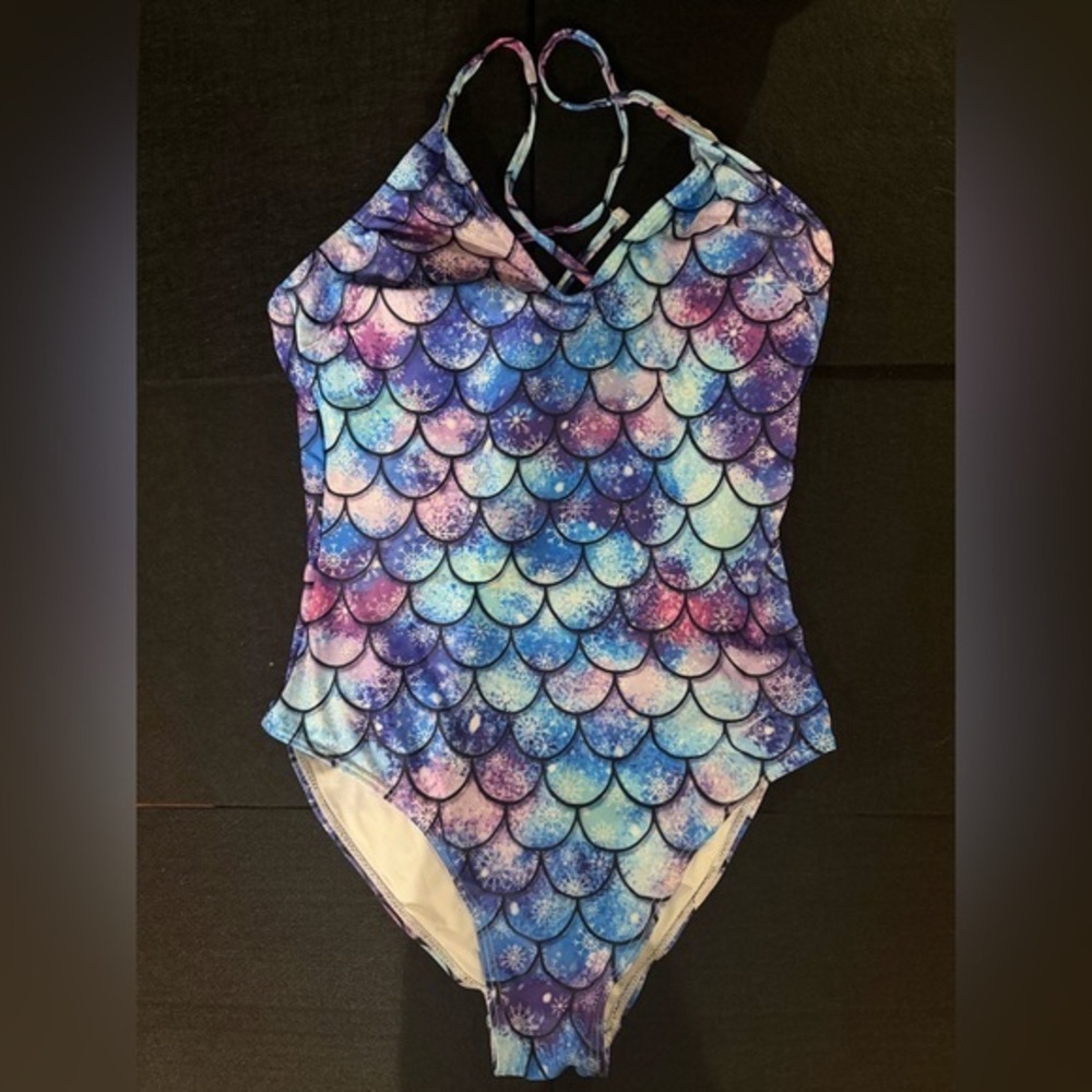 Colorful Mermaid Scale Swimsuit NWOT